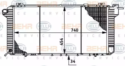 Теплообменник BEHR HELLA SERVICE 8MK 376 706-281