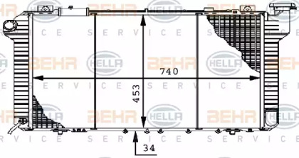 Теплообменник BEHR HELLA SERVICE 8MK 376 706-291