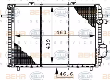 Теплообменник BEHR HELLA SERVICE 8MK 376 706-404