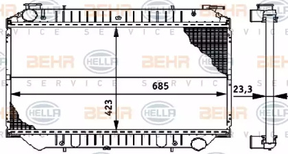 Теплообменник BEHR HELLA SERVICE 8MK 376 706-441