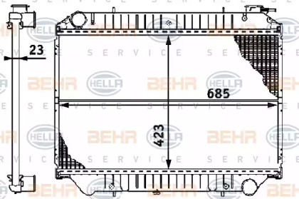 Теплообменник BEHR HELLA SERVICE 8MK 376 706-451