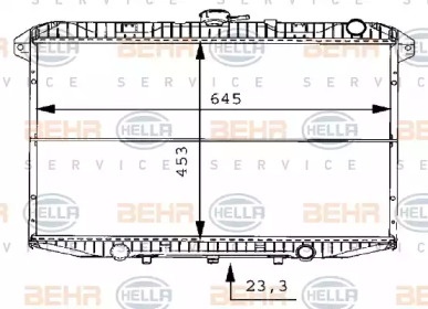 Теплообменник BEHR HELLA SERVICE 8MK 376 706-481