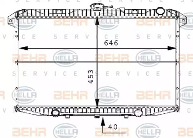 Теплообменник BEHR HELLA SERVICE 8MK 376 706-491