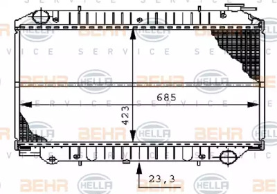 Теплообменник BEHR HELLA SERVICE 8MK 376 706-521