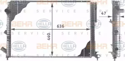 Теплообменник BEHR HELLA SERVICE 8MK 376 706-561