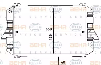 Теплообменник BEHR HELLA SERVICE 8MK 376 706-611