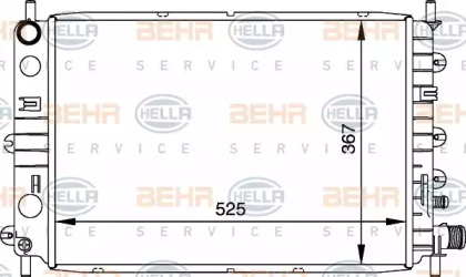 Теплообменник BEHR HELLA SERVICE 8MK 376 706-651