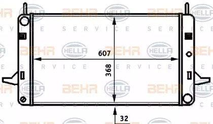 Теплообменник BEHR HELLA SERVICE 8MK 376 706-671