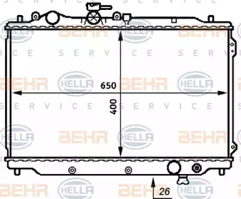 Теплообменник BEHR HELLA SERVICE 8MK 376 706-711