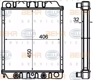 Теплообменник BEHR HELLA SERVICE 8MK 376 706-791