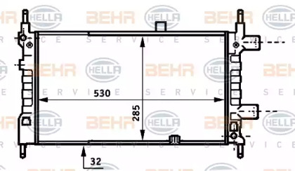 Теплообменник BEHR HELLA SERVICE 8MK 376 707-111