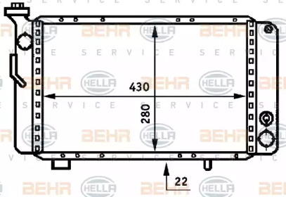 Теплообменник BEHR HELLA SERVICE 8MK 376 707-131