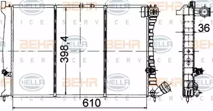 Теплообменник BEHR HELLA SERVICE 8MK 376 707-171