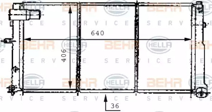 Теплообменник BEHR HELLA SERVICE 8MK 376 707-211