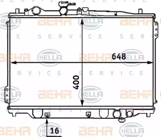 Теплообменник BEHR HELLA SERVICE 8MK 376 707-421