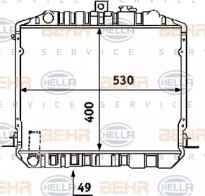 Теплообменник BEHR HELLA SERVICE 8MK 376 707-441