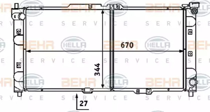 Теплообменник BEHR HELLA SERVICE 8MK 376 707-461