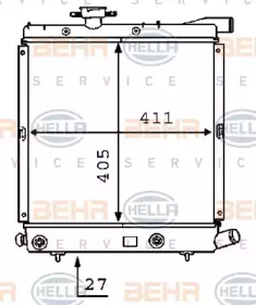 Теплообменник BEHR HELLA SERVICE 8MK 376 707-481