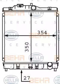 Теплообменник BEHR HELLA SERVICE 8MK 376 707-551