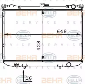 Теплообменник BEHR HELLA SERVICE 8MK 376 707-561