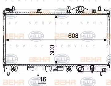 Теплообменник BEHR HELLA SERVICE 8MK 376 707-621