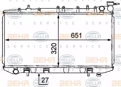 Теплообменник BEHR HELLA SERVICE 8MK 376 707-641