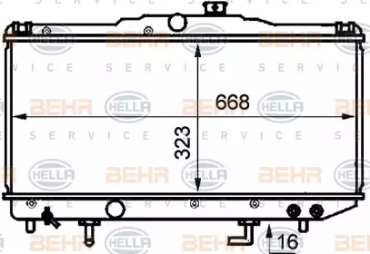 Теплообменник BEHR HELLA SERVICE 8MK 376 707-711