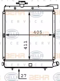 Теплообменник BEHR HELLA SERVICE 8MK 376 707-721