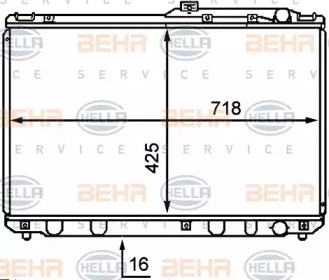 Теплообменник BEHR HELLA SERVICE 8MK 376 707-731