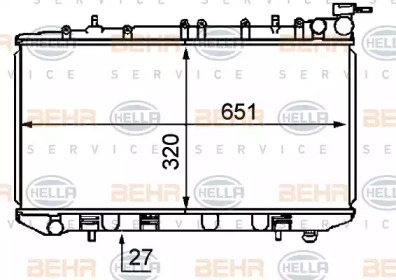 Теплообменник BEHR HELLA SERVICE 8MK 376 707-741