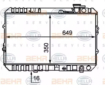 Теплообменник BEHR HELLA SERVICE 8MK 376 707-791