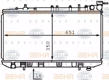 Теплообменник BEHR HELLA SERVICE 8MK 376 708-001