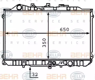 Теплообменник BEHR HELLA SERVICE 8MK 376 708-051