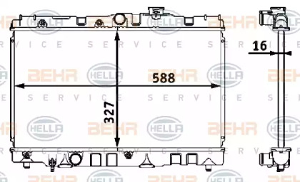 Теплообменник BEHR HELLA SERVICE 8MK 376 708-101