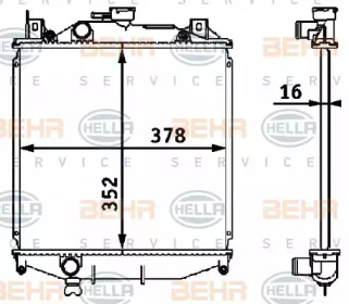 Теплообменник BEHR HELLA SERVICE 8MK 376 708-201