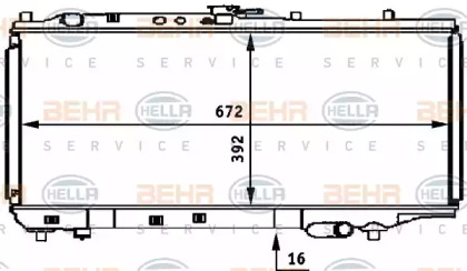 Теплообменник BEHR HELLA SERVICE 8MK 376 708-231