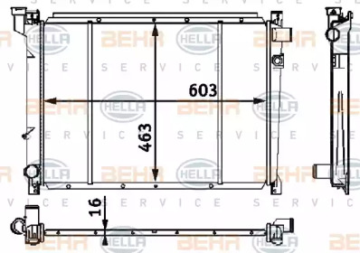 Теплообменник BEHR HELLA SERVICE 8MK 376 708-251