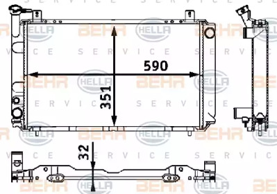 Теплообменник BEHR HELLA SERVICE 8MK 376 708-271