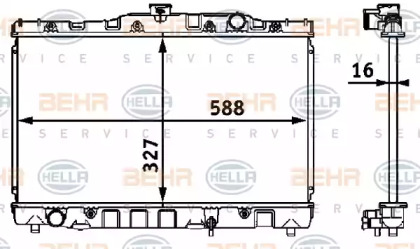 Теплообменник BEHR HELLA SERVICE 8MK 376 708-301