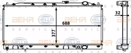 Теплообменник BEHR HELLA SERVICE 8MK 376 708-331