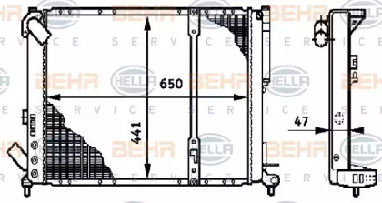 Теплообменник BEHR HELLA SERVICE 8MK 376 708-461