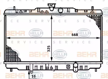 Теплообменник BEHR HELLA SERVICE 8MK 376 708-551