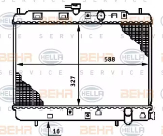 Теплообменник BEHR HELLA SERVICE 8MK 376 708-561