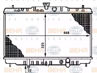 Теплообменник BEHR HELLA SERVICE 8MK 376 708-571