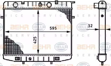 Теплообменник BEHR HELLA SERVICE 8MK 376 708-601