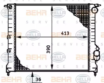 Теплообменник BEHR HELLA SERVICE 8MK 376 708-611