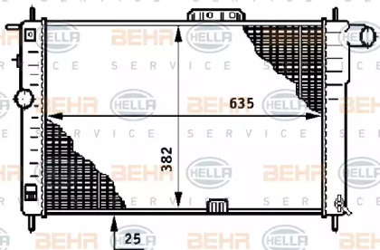 Теплообменник BEHR HELLA SERVICE 8MK 376 708-631