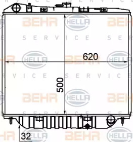 Теплообменник BEHR HELLA SERVICE 8MK 376 708-661