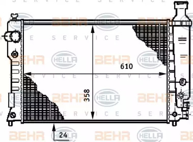 Теплообменник BEHR HELLA SERVICE 8MK 376 708-681