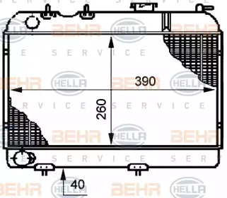 Теплообменник BEHR HELLA SERVICE 8MK 376 708-691